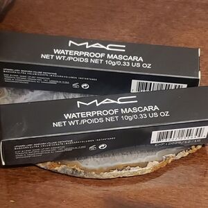 New! 2pc Lot-M.A.C WATERPROOF Mascara .33oz (BLACK)